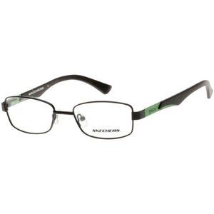 Skechers SE1094-002-49 Rectangle boy's Matte Black Frame Clear Lens Eyeglasses